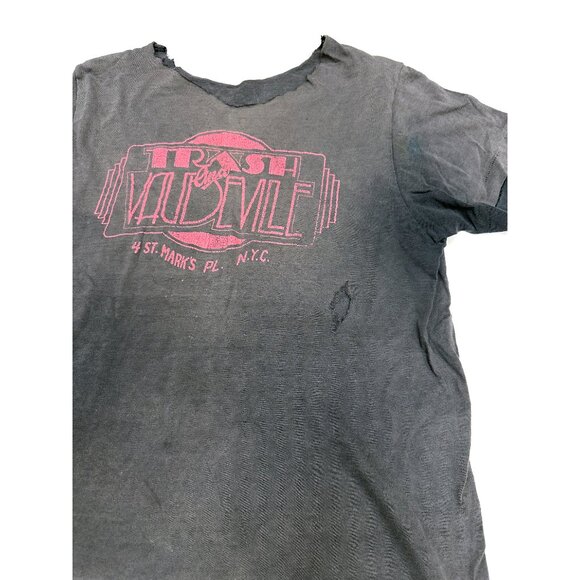 Trash & Vaudeville Shirt vintage Original Tripp Punk Rock 80s 90s Distressed S/M - Picture 4 of 11
